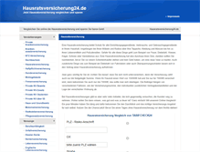 Tablet Screenshot of hausratsversicherung24.de